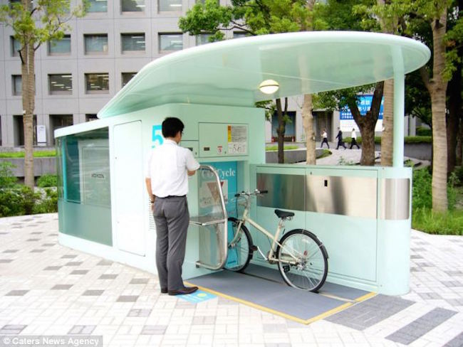 Tokyo’s Incredible Underground Bicycle Parking System 7