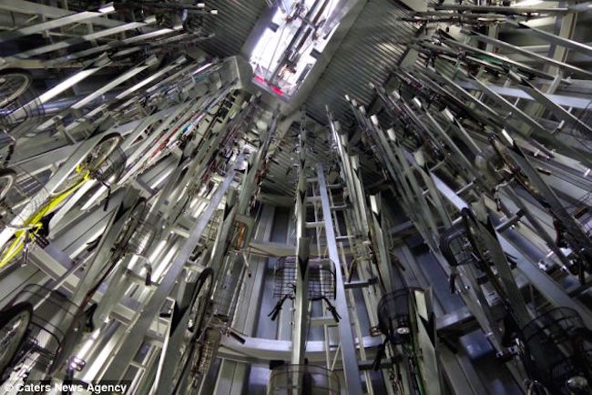 Tokyo’s Incredible Underground Bicycle Parking System